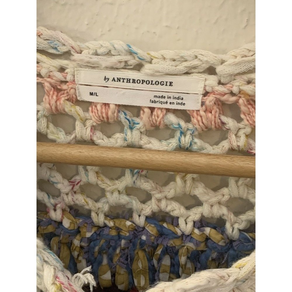 Anthropologie Colorful Crochet Cardigan - Picture 5 of 11